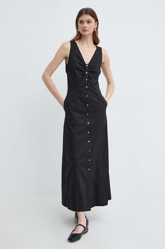 Бавовняна сукня Karl Lagerfeld casual чорний 241W1310