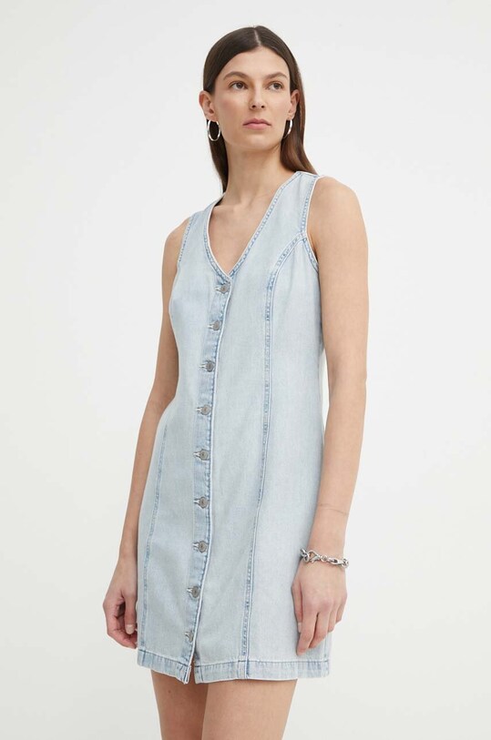 Levi's sukienka jeansowa niebieski A7600