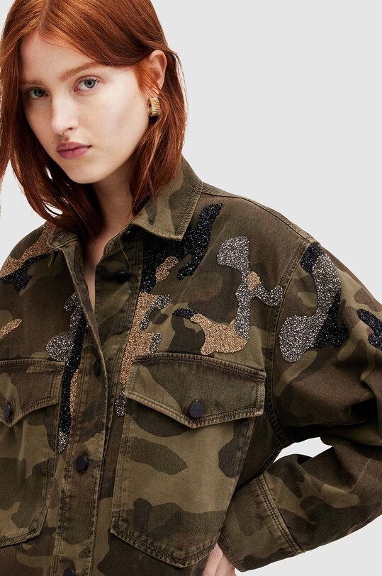 Ruházat AllSaints pamut ruha LILY W263DA zöld
