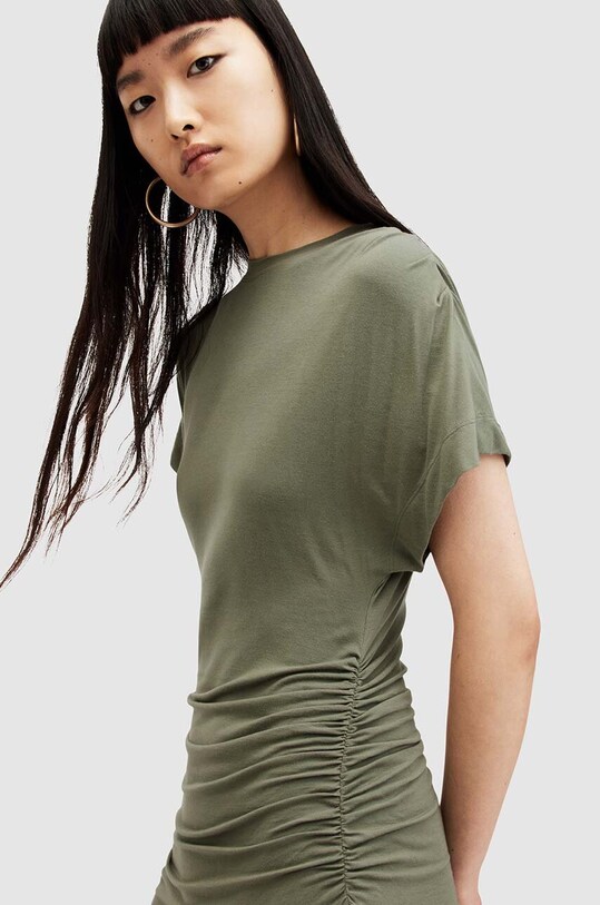 AllSaints rochie NATALIE WD511Z verde SS24