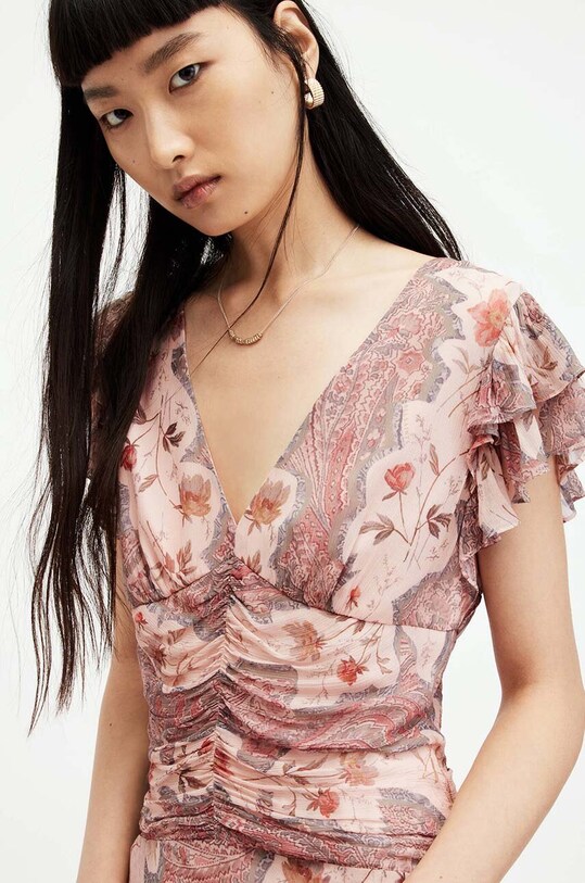 Сукня AllSaints BREA CASCADE WD535Z барвистий SS24