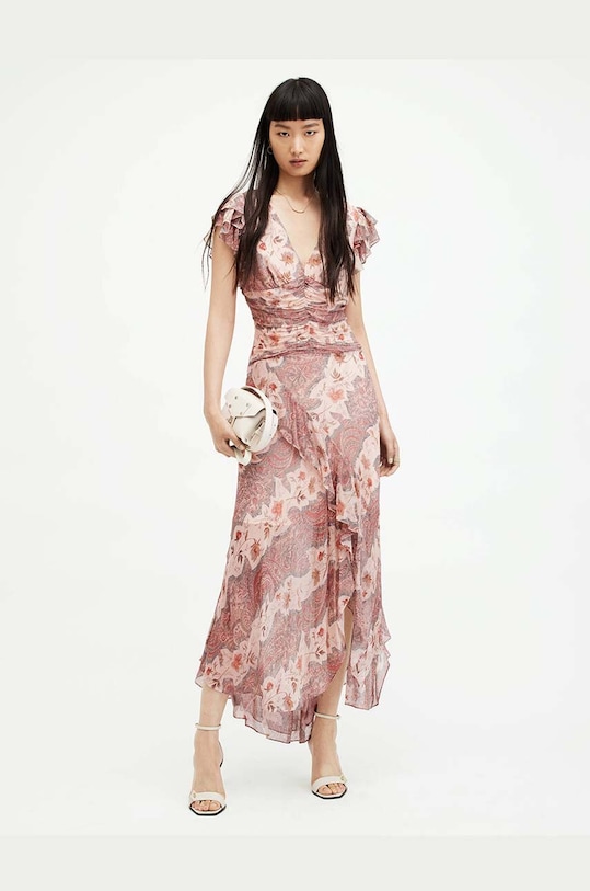 AllSaints vestito BREA CASCADE multicolore WD535Z