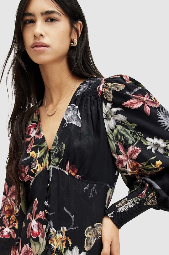 Ρούχα Φόρεμα AllSaints AUDEN SANIBEL WD567Z μαύρο