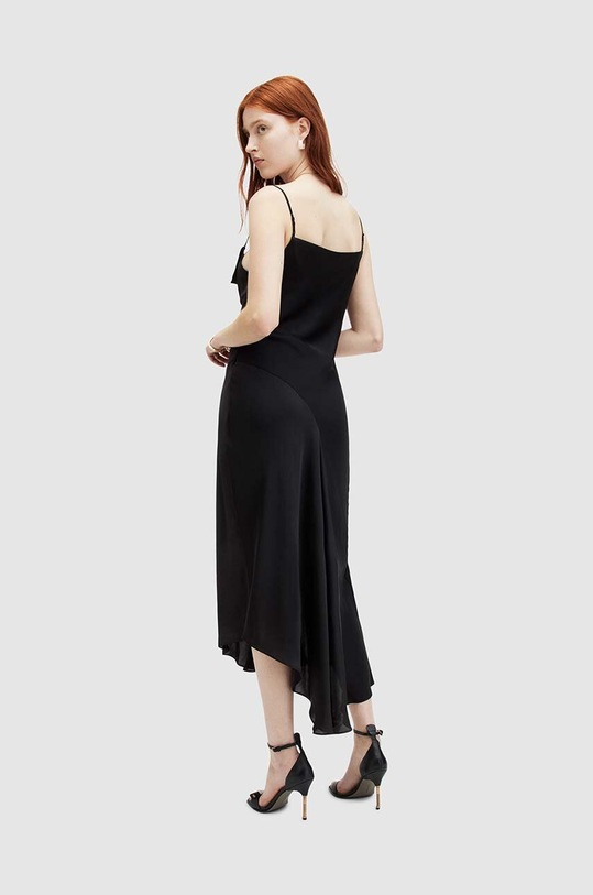 AllSaints sukienka UNA czarny WD641Z