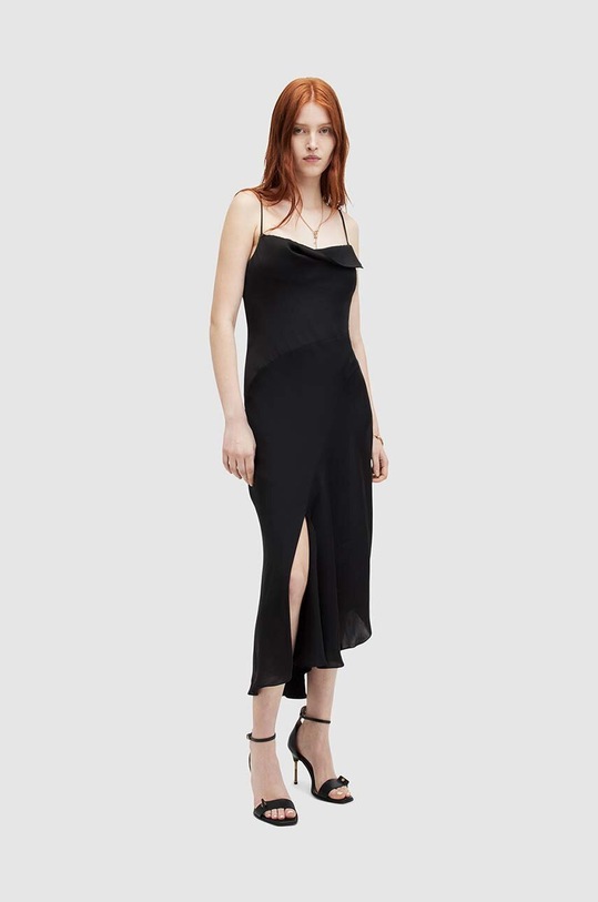 AllSaints sukienka UNA WD641Z czarny