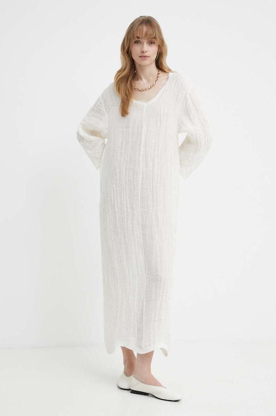 Льняна сукня By Malene Birger casual бежевий Q72397003