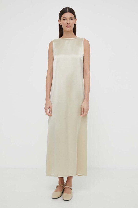 By Malene Birger rochie maxi bej Q71625025