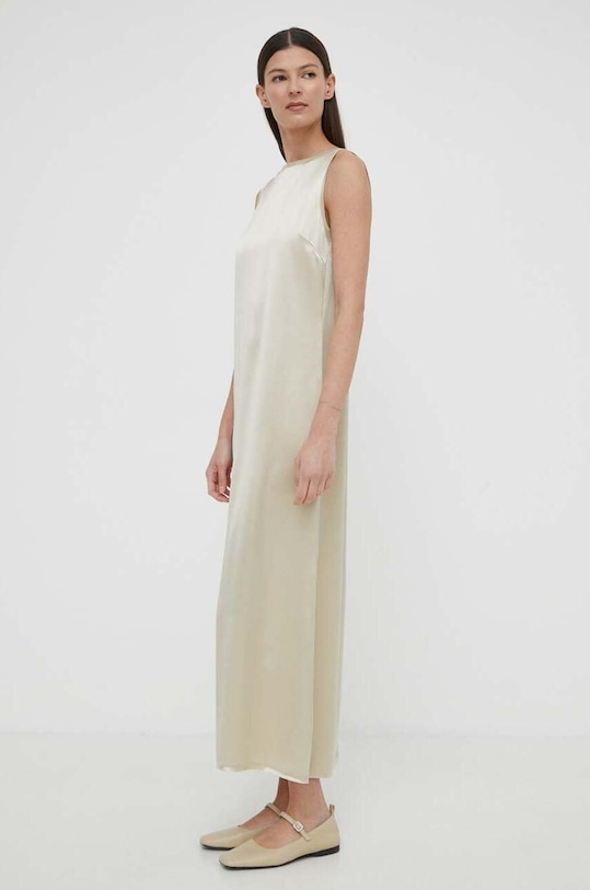 By Malene Birger rochie Q71625025 bej SS24