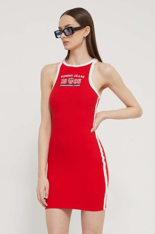 Tommy Jeans ruha Archive Games piros DW0DW18544