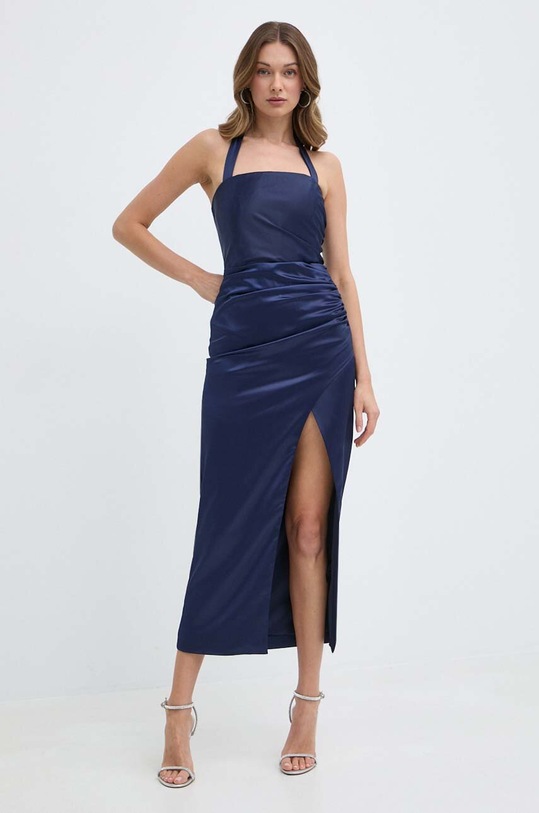 Bardot rochie LORELAI maxi bleumarin 59229DB.NAVY
