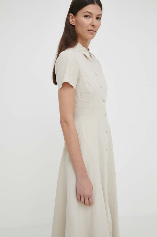 Theory rochie din in O0203611 bej