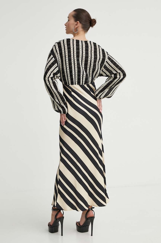Never Fully Dressed sukienka NFDDR1245.BlackWhite czarny SS24