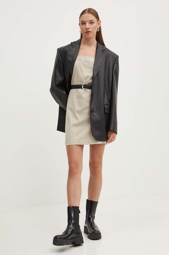 Abercrombie & Fitch vestito di lino KI159.4568.185 beige SS24