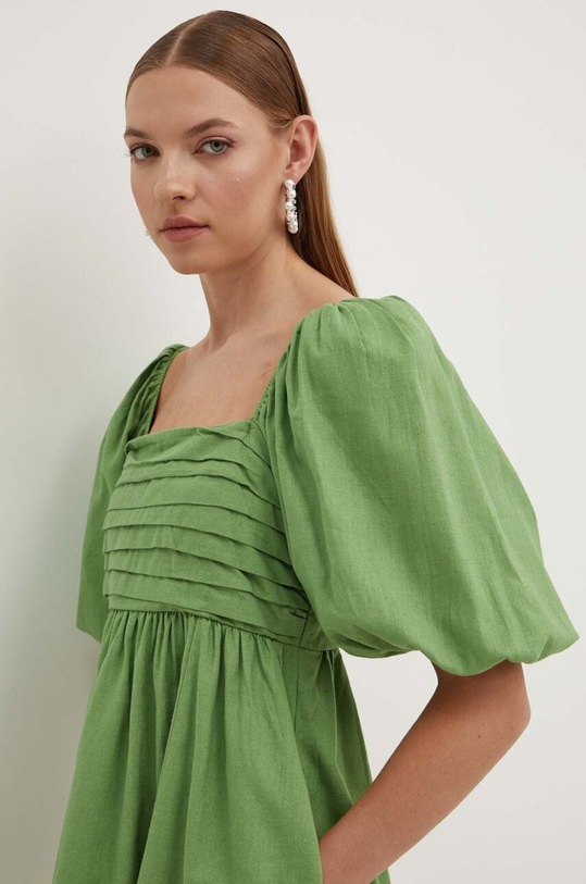 Abercrombie & Fitch vestito di lino verde KI159.4589.341