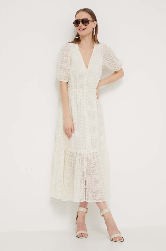 Desigual sukienka OTTAWA beżowy 24SWVW05