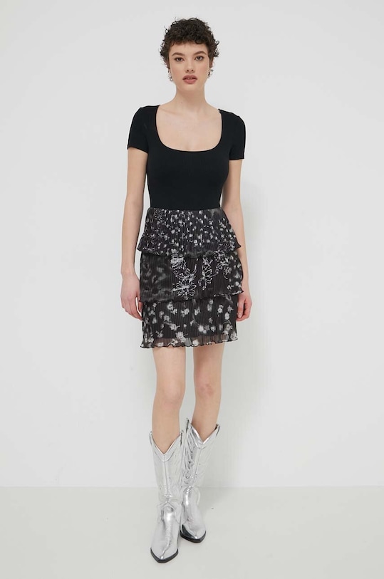 Desigual sukienka SAN FRANCISCO wzorzyste czarny 24SWVK23