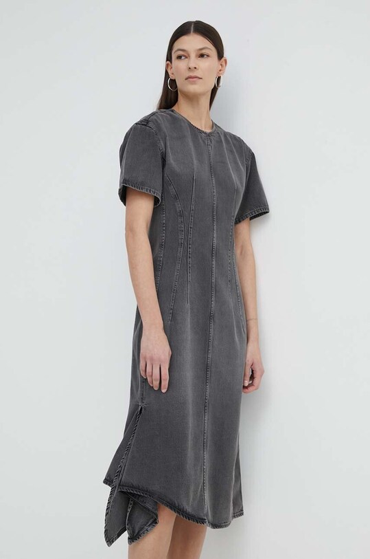 Remain sukienka jeansowa 5014952299 czarny SS24