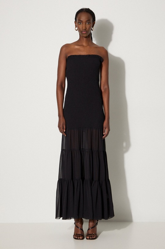 Rotate dress plain black 112111100