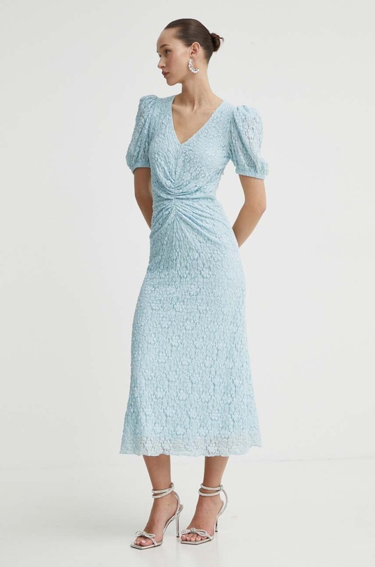 Rotate rochie midi albastru 1121941785