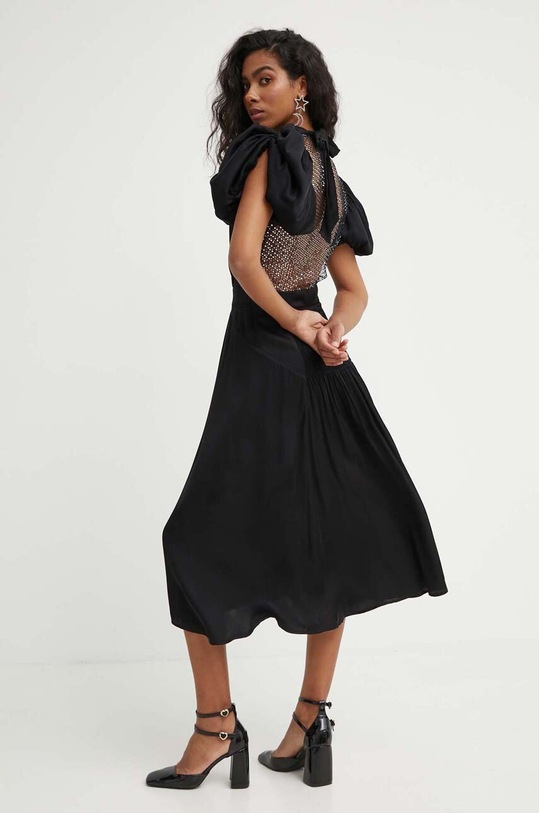 Šaty Rotate midi černá 112537100