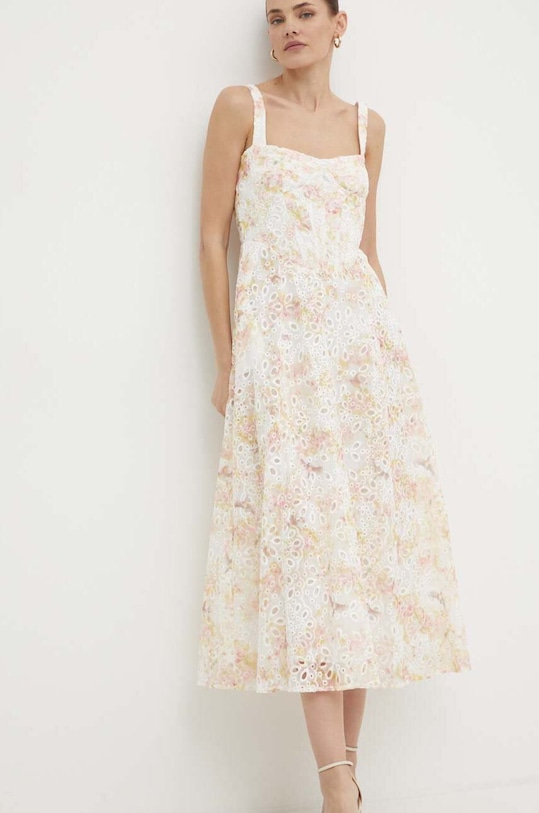 Bardot rochie LILAH midi multicolor 58546DB4.SUNNY.FLOR