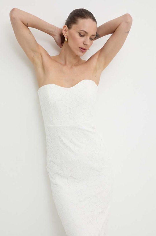 Bardot sukienka KAYLEIGH beżowy 59147DB.WHITE