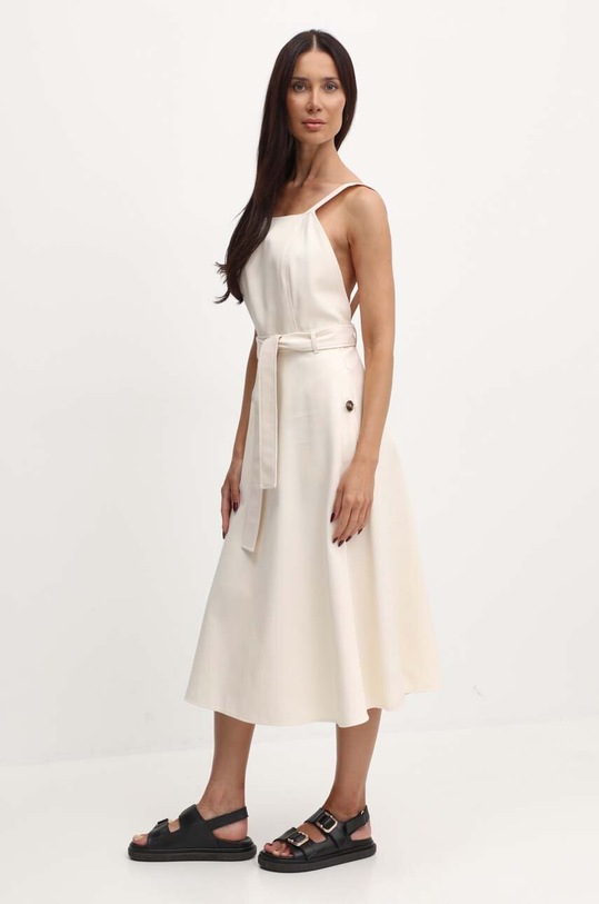 Weekend Max Mara vestito di jeans beige 2415221013600