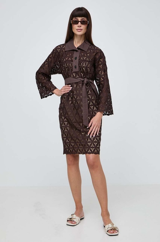 Φόρεμα Weekend Max Mara 2415231013600 καφέ SS24
