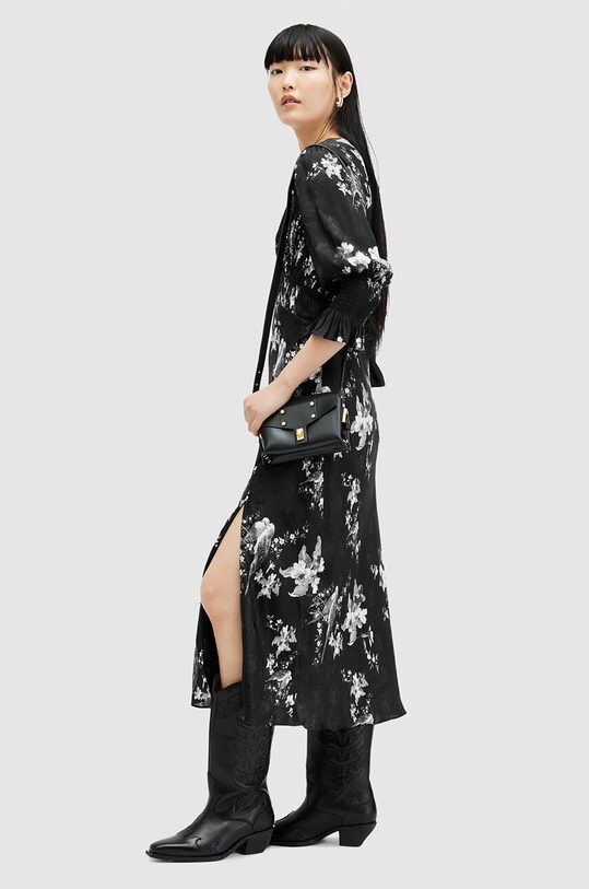 Îmbrăcăminte AllSaints rochie ANI IONA DRESS W003DA negru