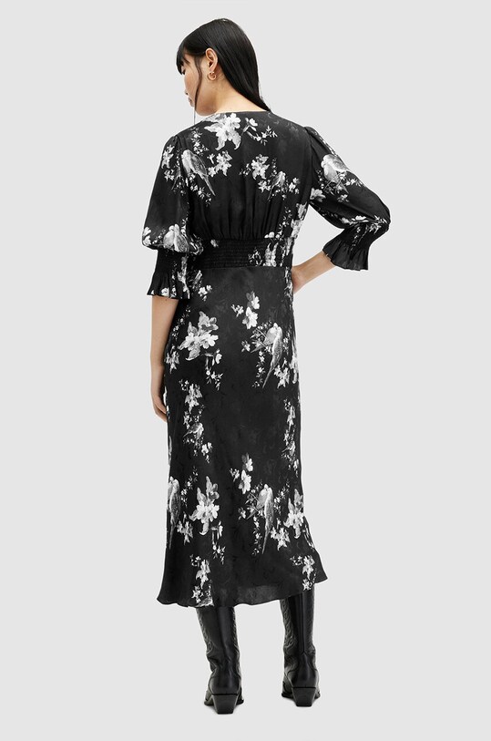AllSaints rochie ANI IONA DRESS negru W003DA