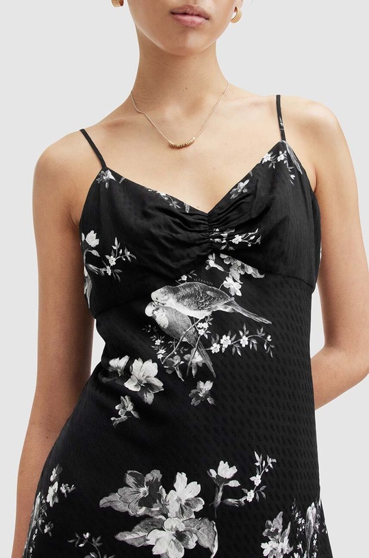 AllSaints rochie ERICA IONA DRESS W004DA negru SS24