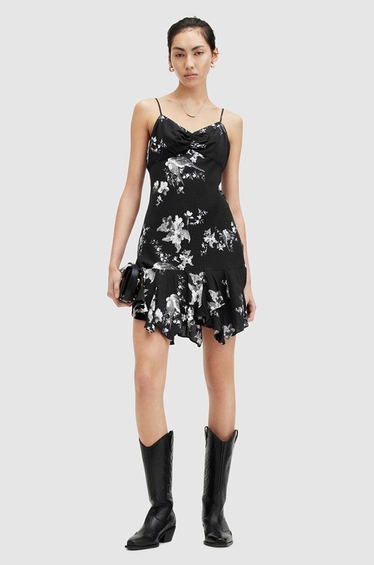 AllSaints rochie ERICA IONA DRESS W004DA negru