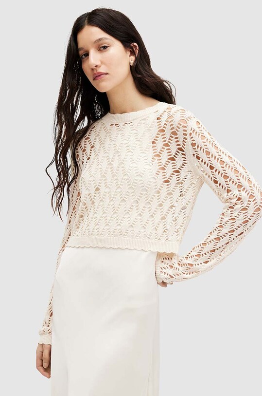 Šaty a svetr AllSaints ERIN DRESS W120DA béžová SS24