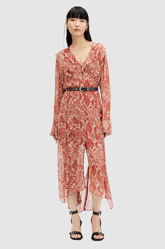 AllSaints rochie LIANA WAIMEA DRESS multicolor WD559Z
