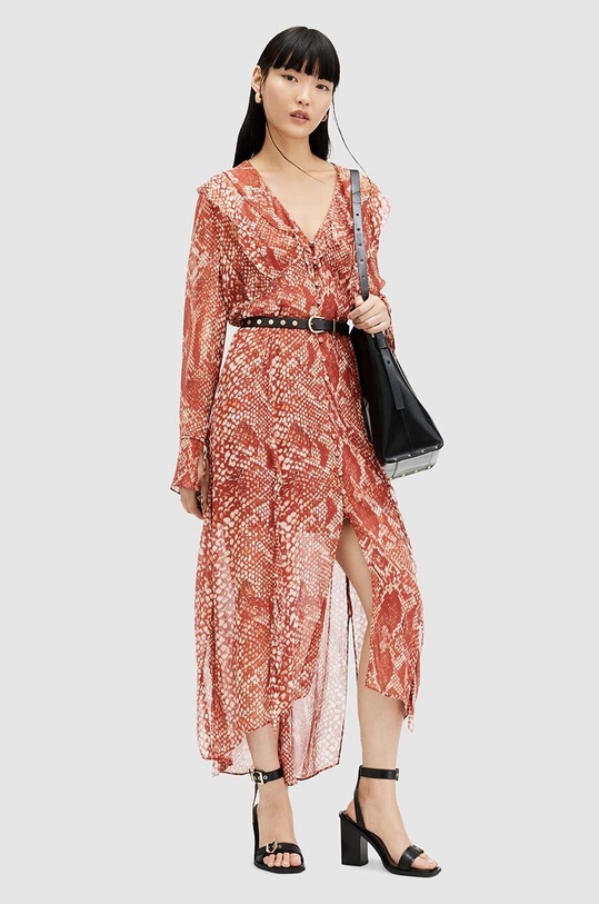 AllSaints rochie LIANA WAIMEA DRESS WD559Z multicolor