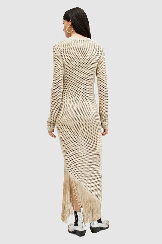 Φόρεμα AllSaints JESSE DRESS καφέ WD596Z