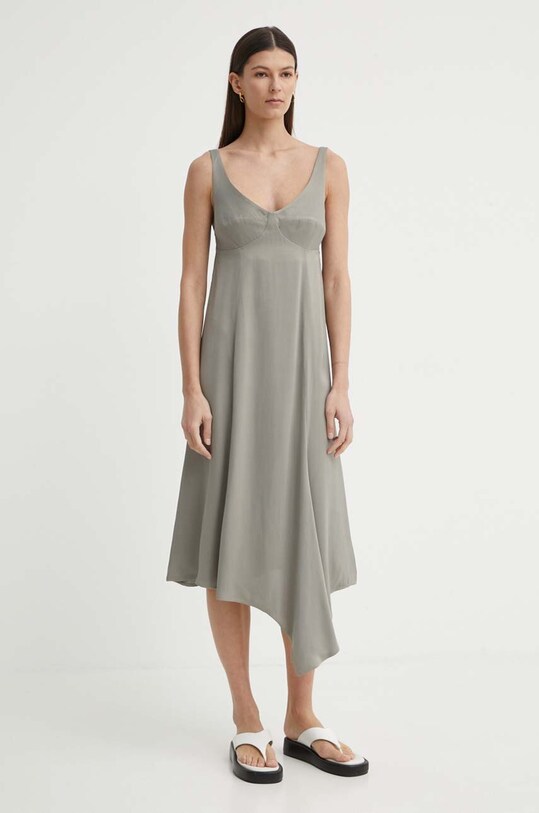 AERON rochie ARRAY midi gri RSDR498475