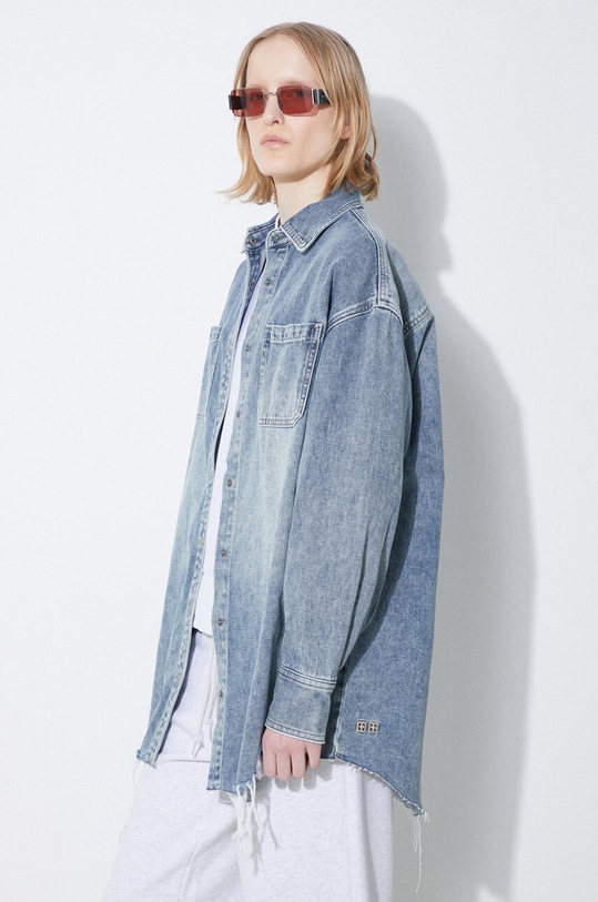 KSUBI denim shirt WSP24SH003 blue