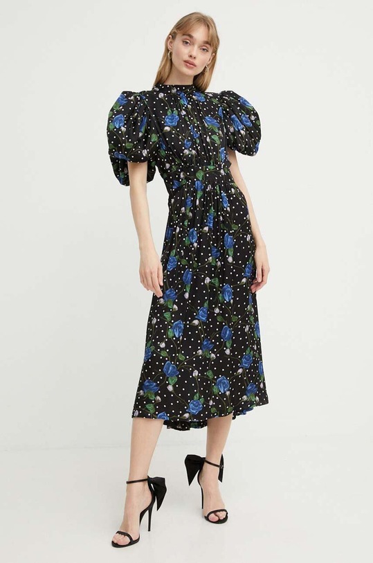 Rotate rochie midi negru 1118082897