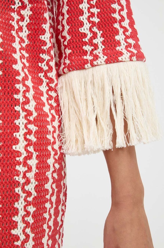 OAS rochie din bumbac 4512 rosu