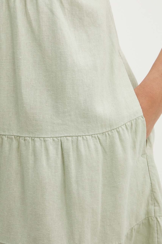 Λινό φόρεμα Hollister Co. KI359.4165.320 πράσινο