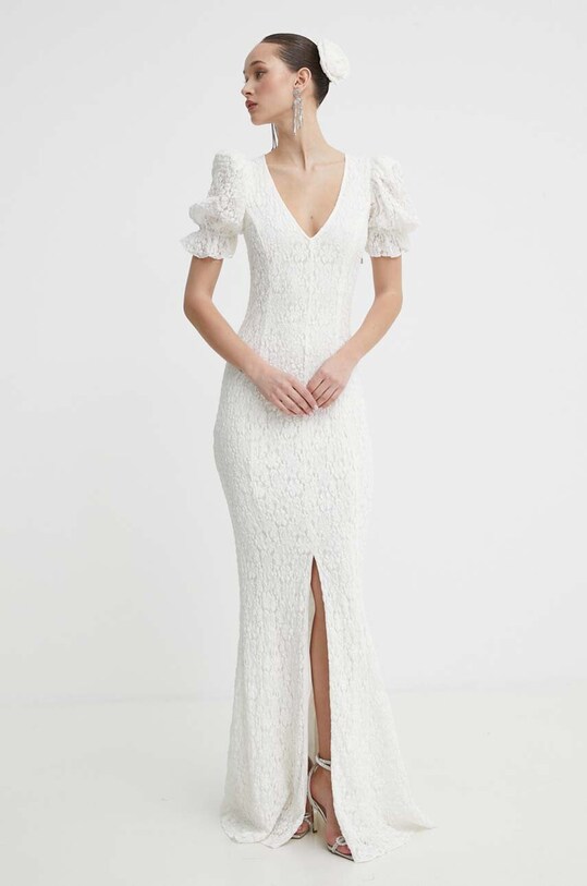 Rotate suknia ślubna Lace Puffy 112172857 beżowy SS24