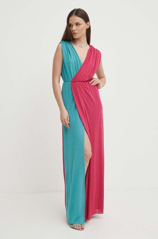 Платье Artigli maxi мультиколор AA38556.DENIM/VERDE