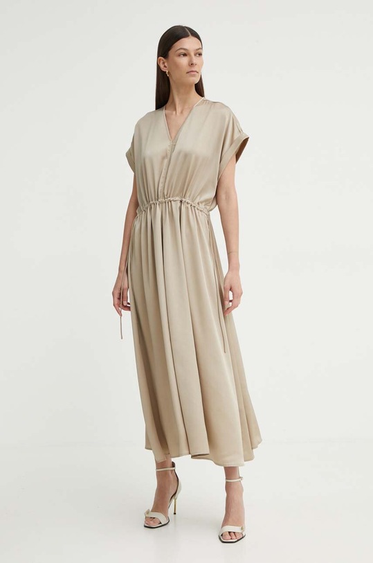 Bruuns Bazaar rochie AcaciaBBGalina dress midi bej BBW3908