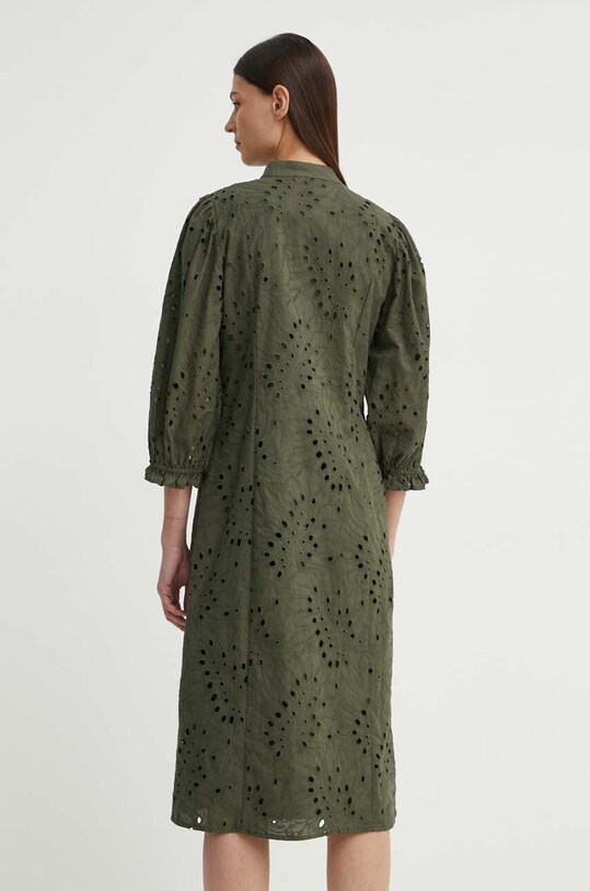 Одежда Хлопковое платье Bruuns Bazaar ArgyreiaBBMoniika dress BBW3916 зелёный