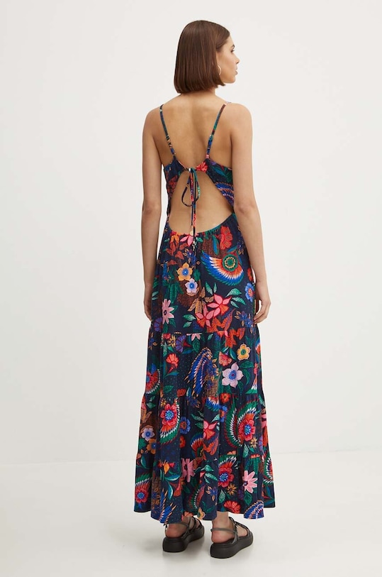 Îmbrăcăminte Superdry rochie din bumbac W8011675A.2JZ bleumarin