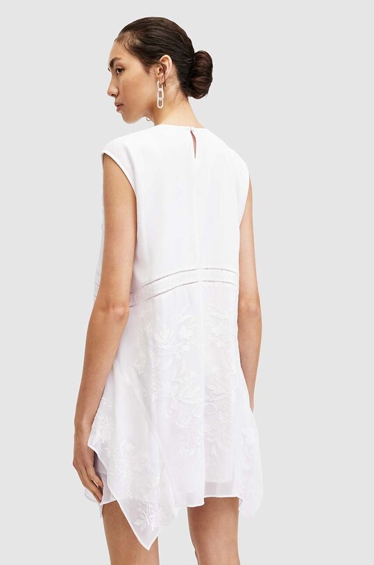 AllSaints rochie AUDRINA EMB DRESS alb W179DA