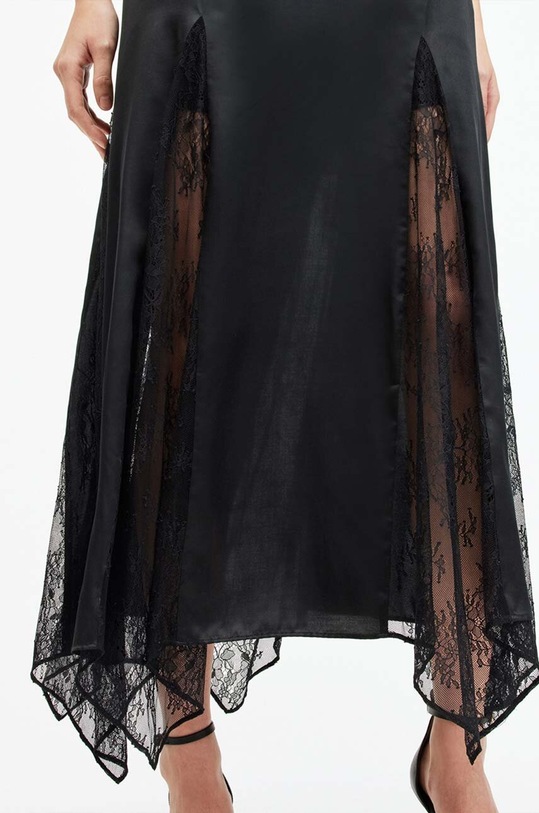 Платье с шёлком AllSaints JASMINE DRESS чёрный W063DA