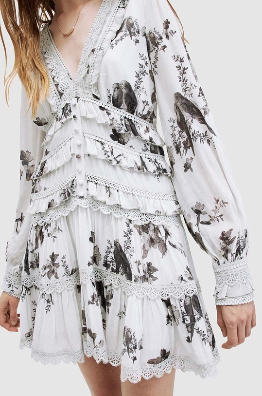 AllSaints rochie ZORA IONA DRESS W167DA alb SS24
