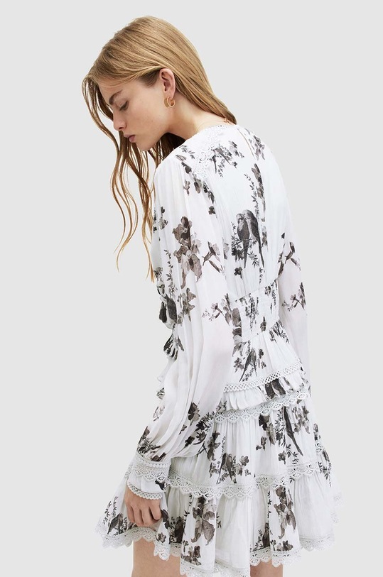 AllSaints rochie ZORA IONA DRESS alb W167DA